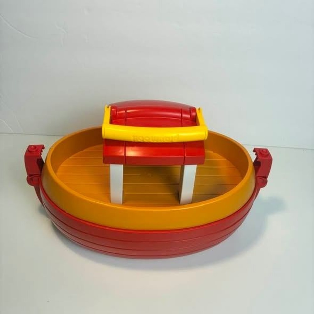Playmobil Noah's Ark Boat Animal Set Figures Ramp Zoo Safari Toy Lot Vintage Toy - Picture 10 of 11